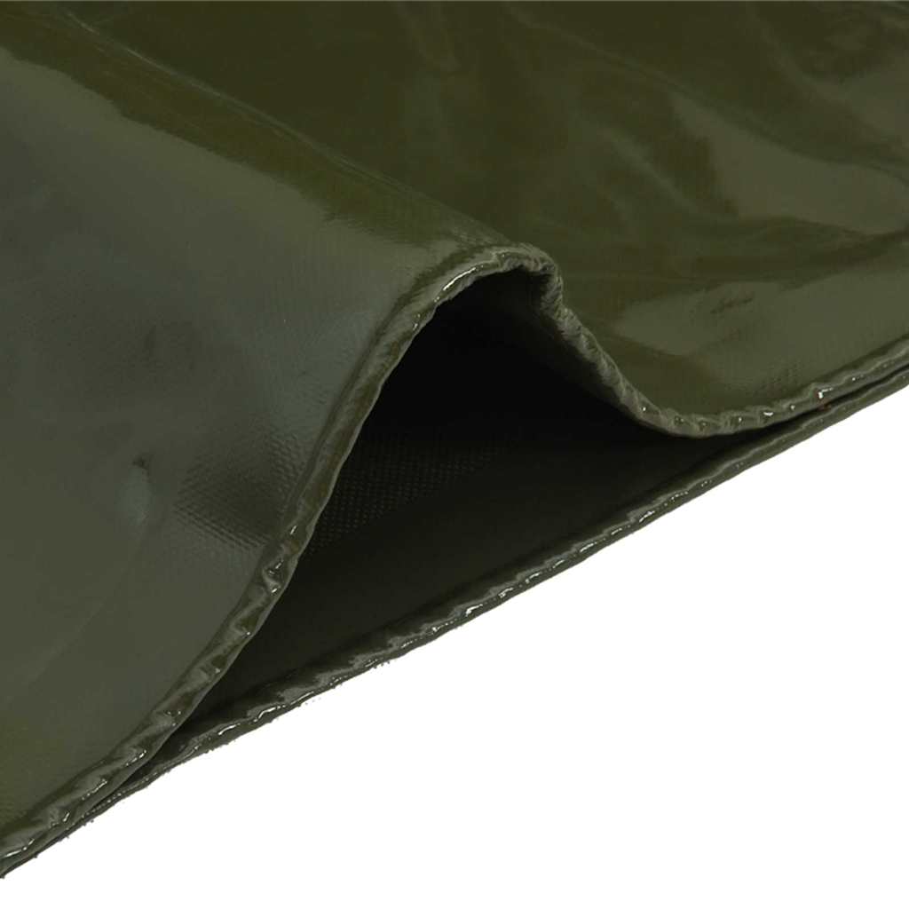 Tarpaulin 650g / m² Oliven grøn 5 x 8 m Lærred med PVC-belægning