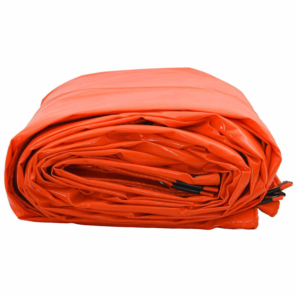 Tarpaulin 650g / m² Orange 2 x 3 m Lærred med PVC-belægning