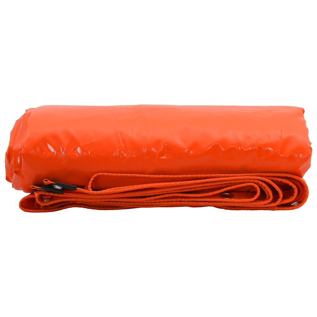 Tarpaulin 650g / m² Orange 3 x 6 m Lærred med PVC-belægning