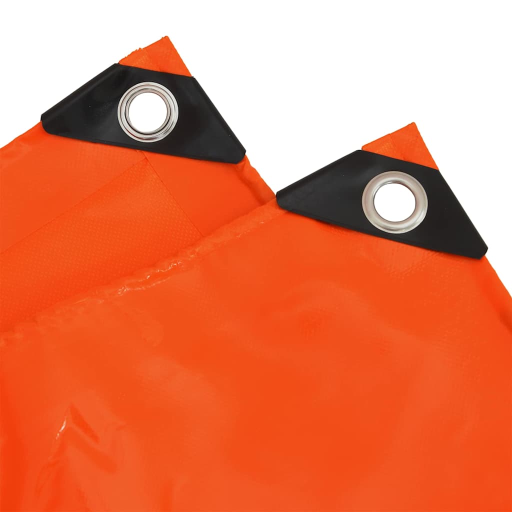 Tarpaulin 650g / m² Orange 4 x 5 m Lærred med PVC-belægning