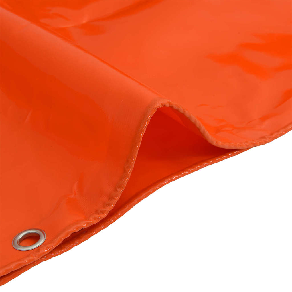 Tarpaulin 650g / m² Orange 1,5 x 2 m Lærred med PVC-belægning