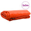 Tarpaulin 650g / m² Orange 5 x 5 m Lærred med PVC-belægning