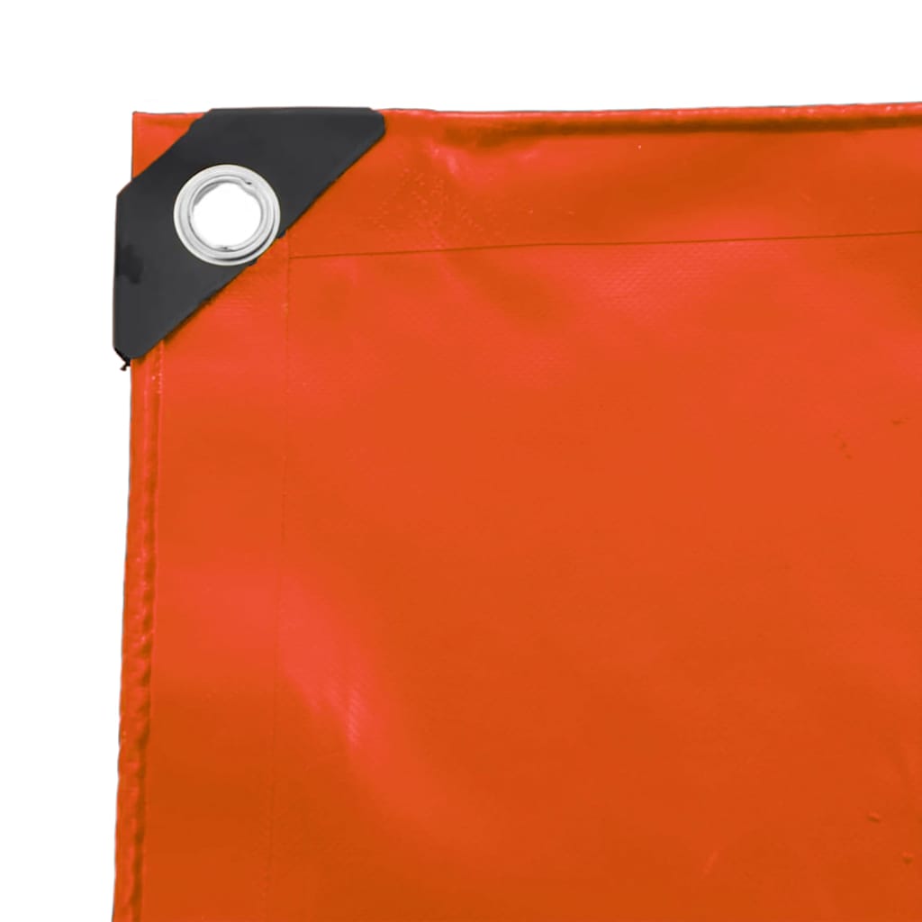Tarpaulin 650g / m² Orange 5 x 7 m Lærred med PVC-belægning