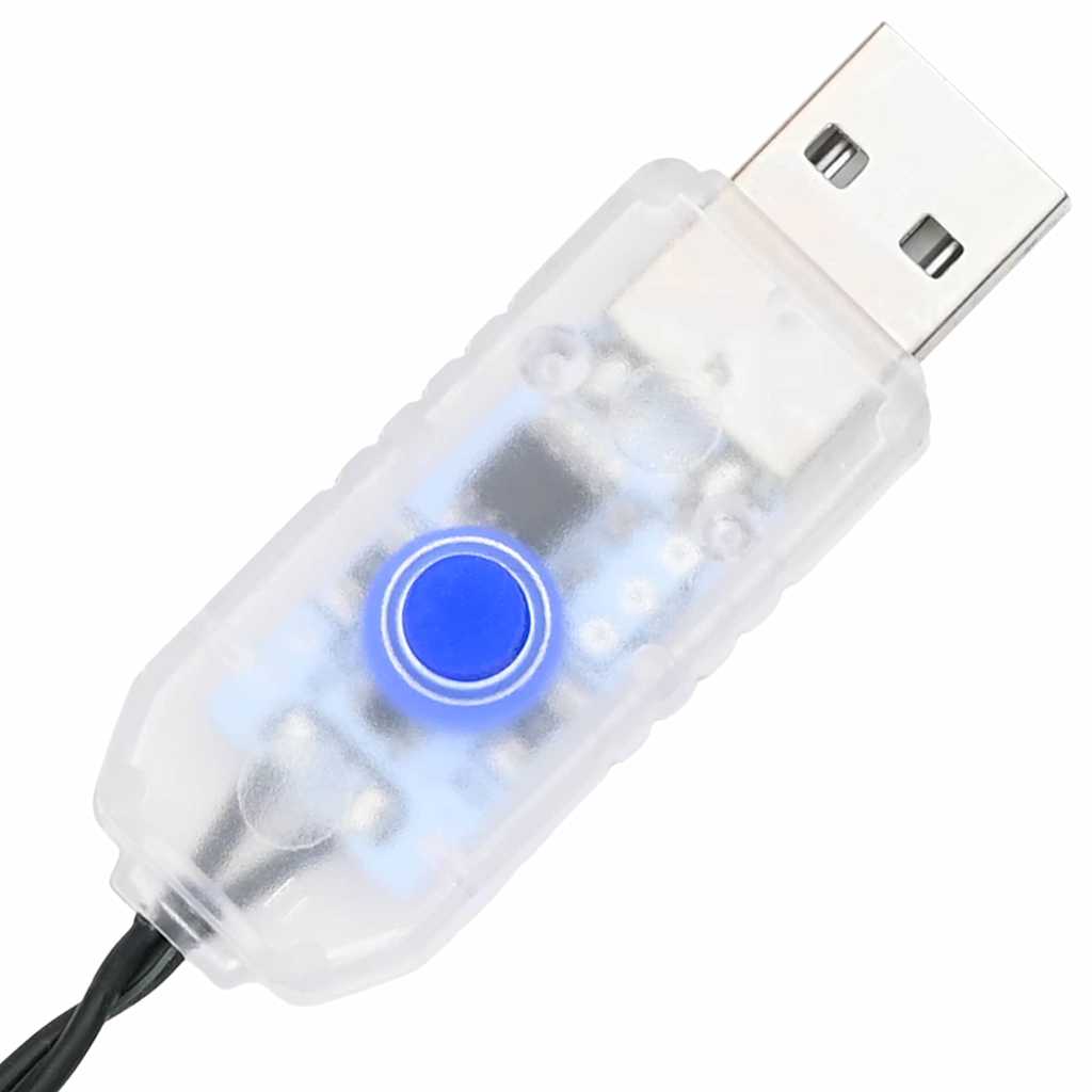 Kunstigt juletræ med 200 LED'er med stativ Grøn 215 cm PVC