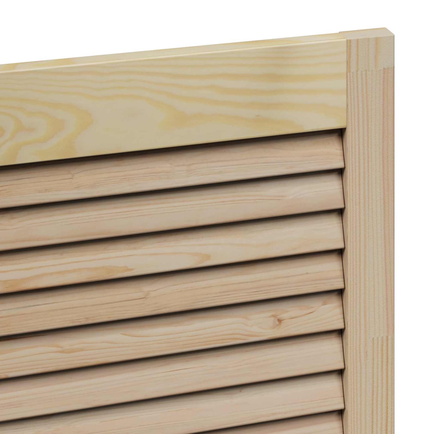 Skabsdør 4 pcs Naturfarvet 49,5 x 2,1 x 110 cm Massiv fyrretræ