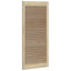 Skabsdør 4 pcs Naturfarvet 49,5 x 2,1 x 110 cm Massiv fyrretræ