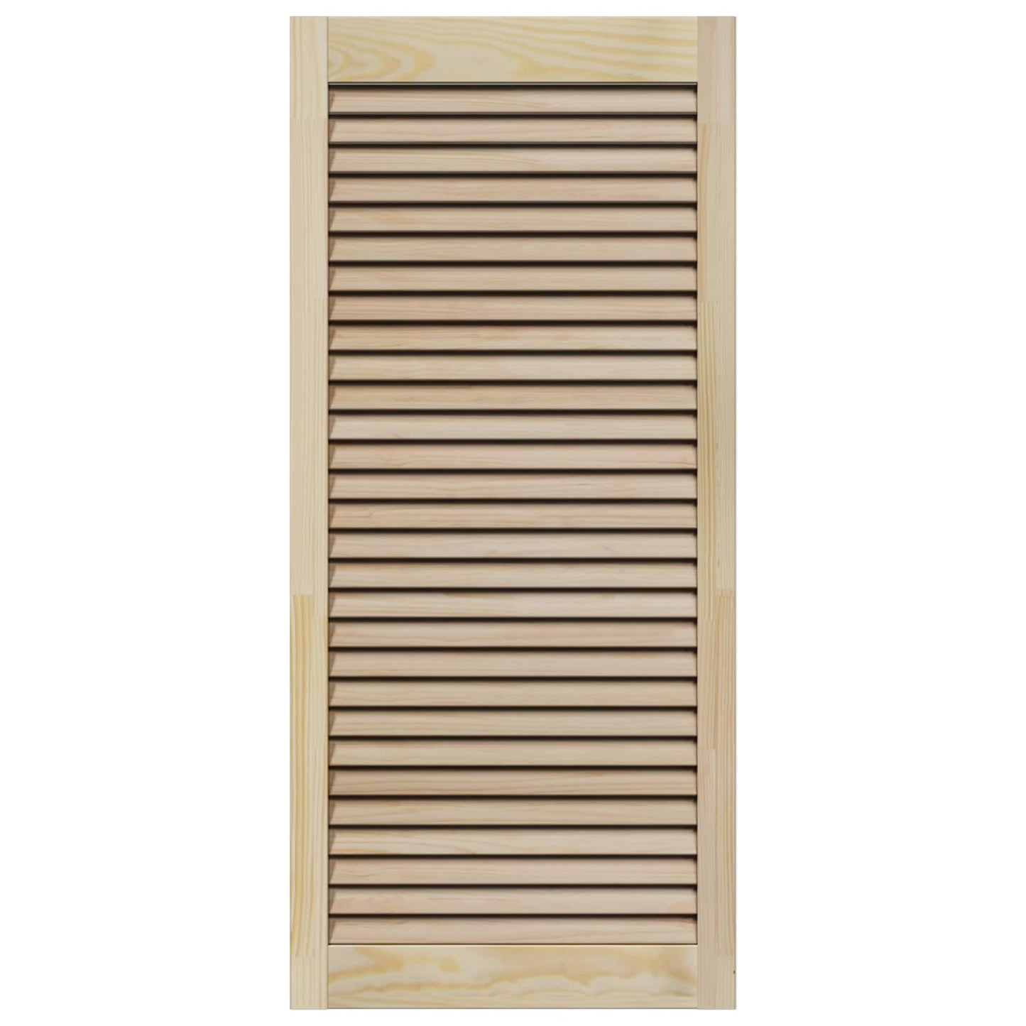 Skabsdør 4 pcs Naturfarvet 49,5 x 2,1 x 110 cm Massiv fyrretræ