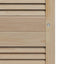 Skabsdør med dør 4 pcs Naturfarvet 140,5 x 2,1 x 39,5 cm