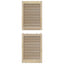 Skabsdør med dør 4 pcs Naturfarvet 49,5 x 2,1 x 140,5 cm