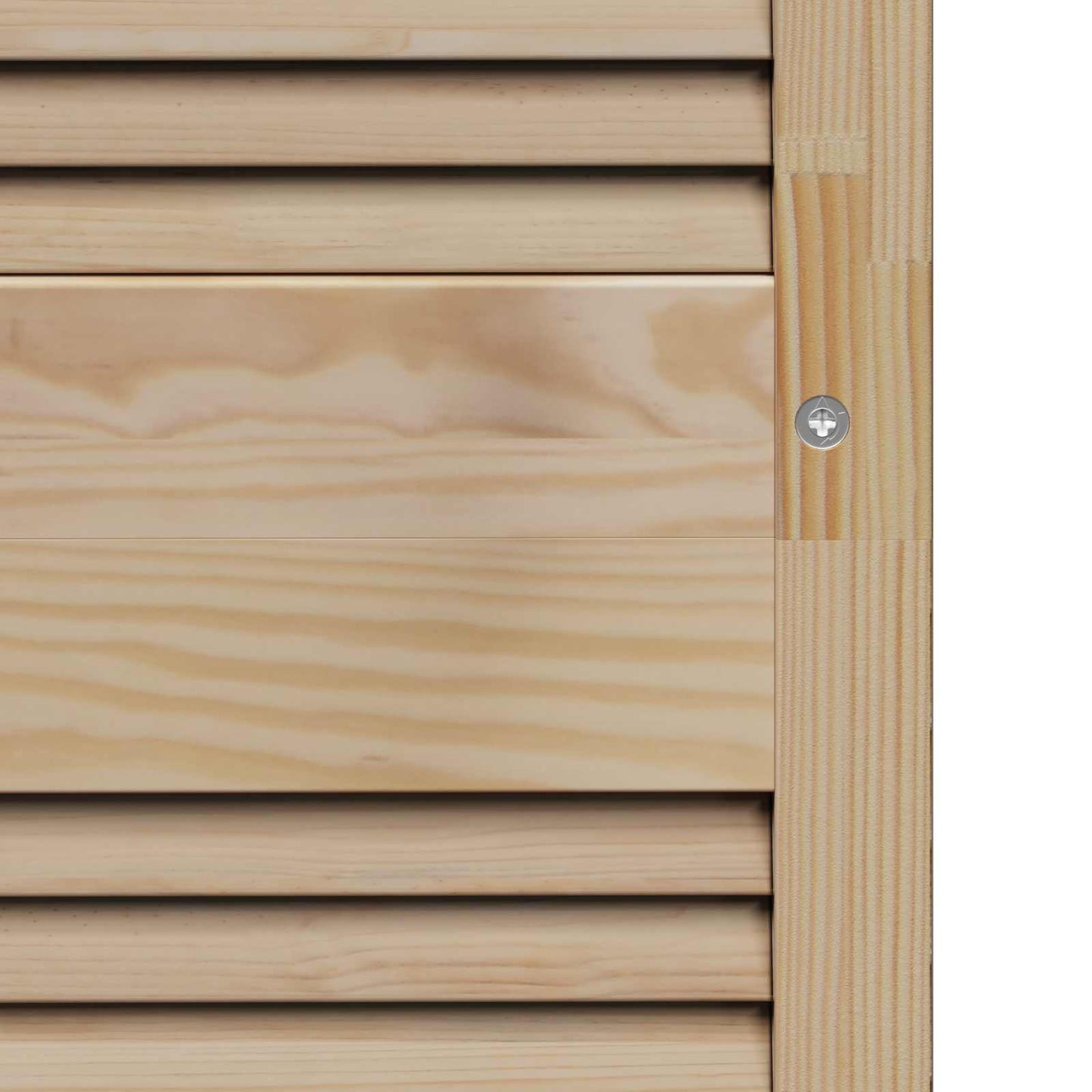 Skabsdør med dør 4 pcs Naturfarvet 140,5 x 2,1 x 59,5 cm
