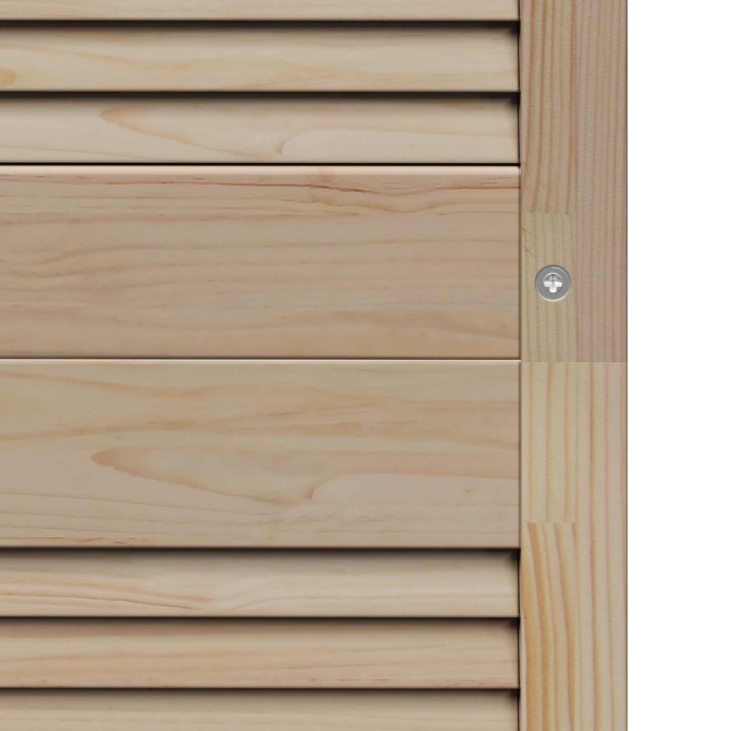 Skabsdør 4 pcs Naturfarvet 170 x 2,1 x 39,5 cm Massiv fyrretræ