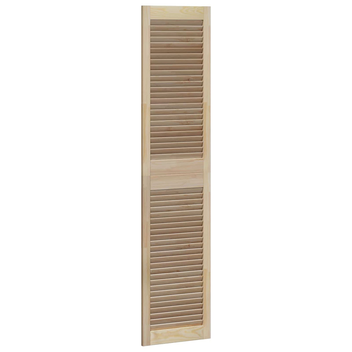 Skabsdør 4 pcs Naturfarvet 170 x 2,1 x 39,5 cm Massiv fyrretræ
