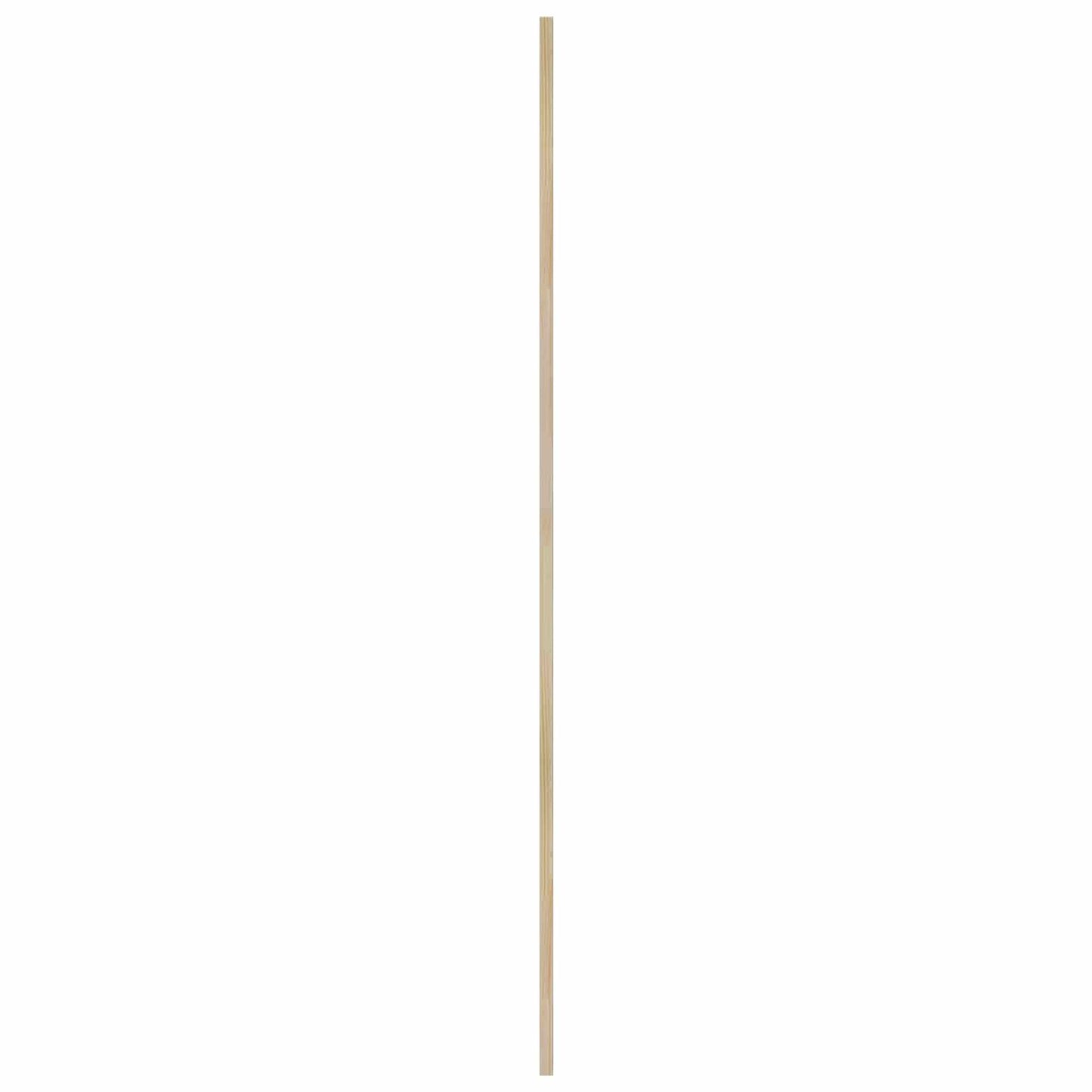 Skabsdør 4 pcs Naturfarvet 170 x 2,1 x 39,5 cm Massiv fyrretræ