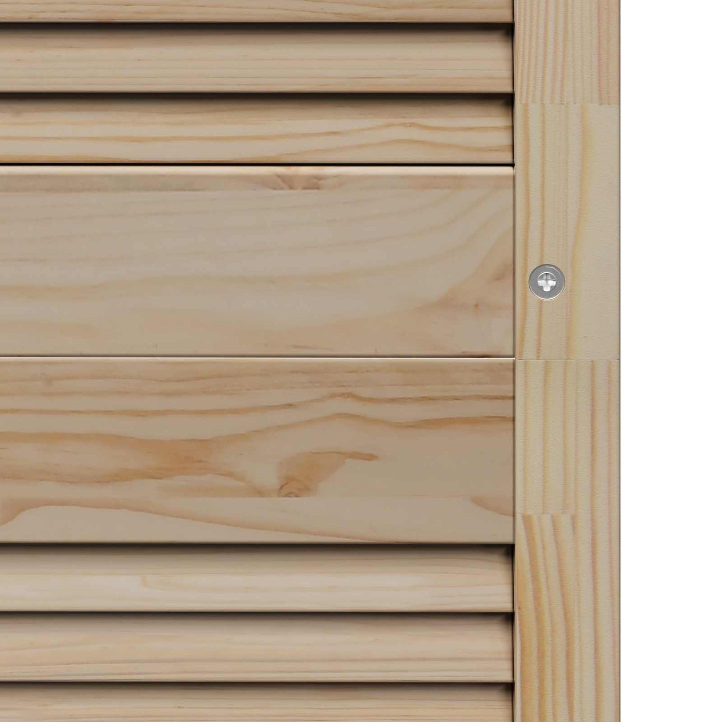 Skabsdør 4 pcs Naturfarvet 170 x 2,1 x 49,5 cm Massiv fyrretræ