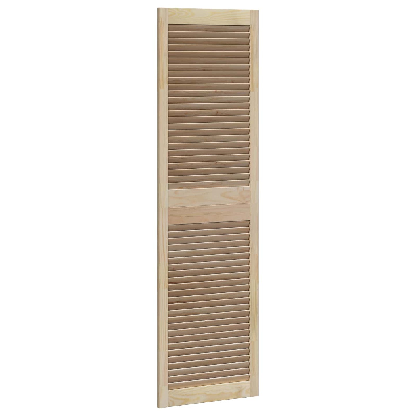 Skabsdør 4 pcs Naturfarvet 170 x 2,1 x 49,5 cm Massiv fyrretræ