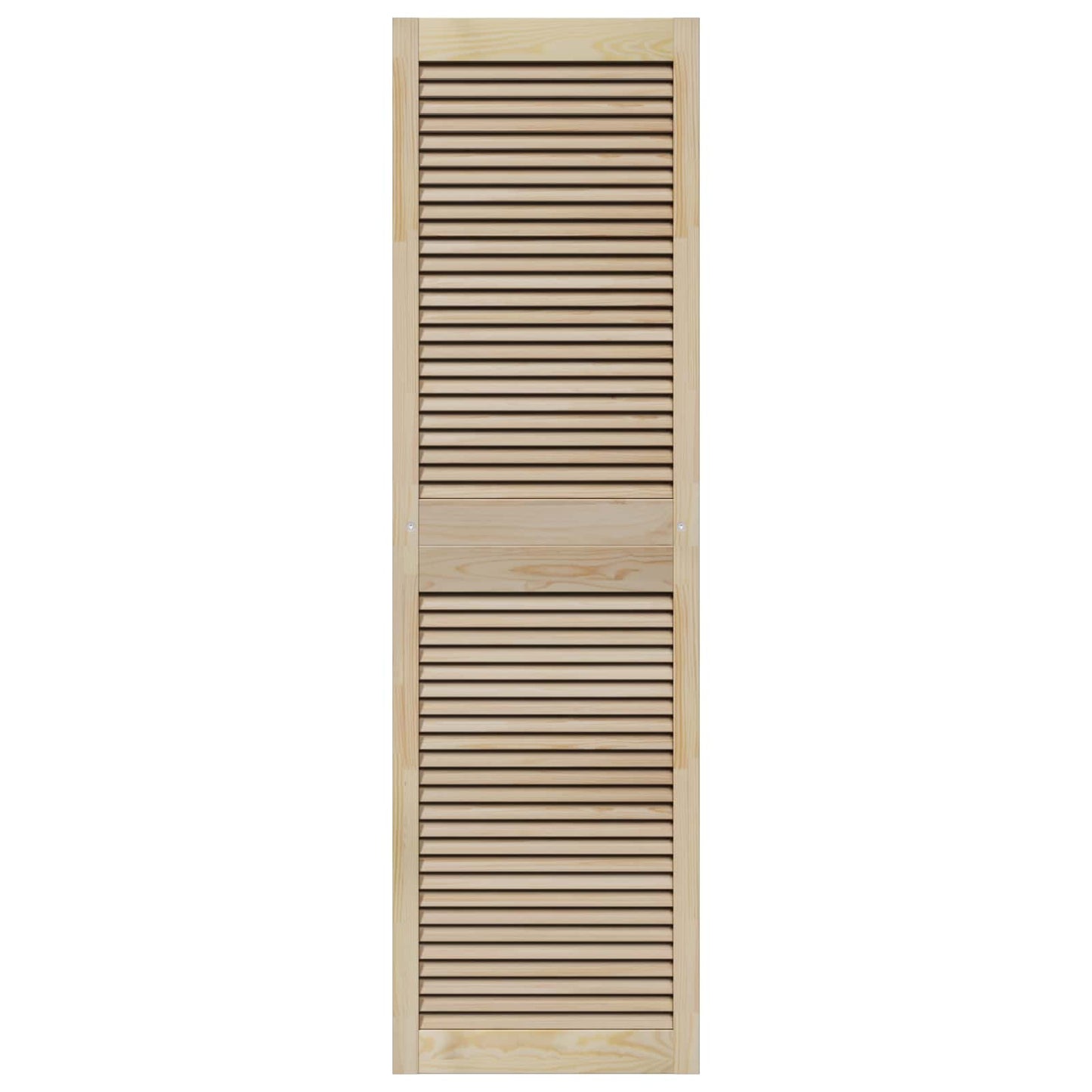 Skabsdør 4 pcs Naturfarvet 170 x 2,1 x 49,5 cm Massiv fyrretræ