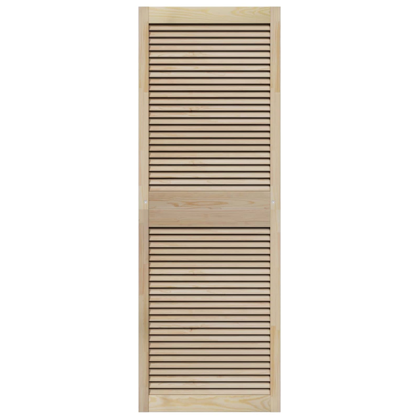 Skabsdør 4 pcs Naturfarvet 170 x 2,1 x 59,5 cm Massiv fyrretræ