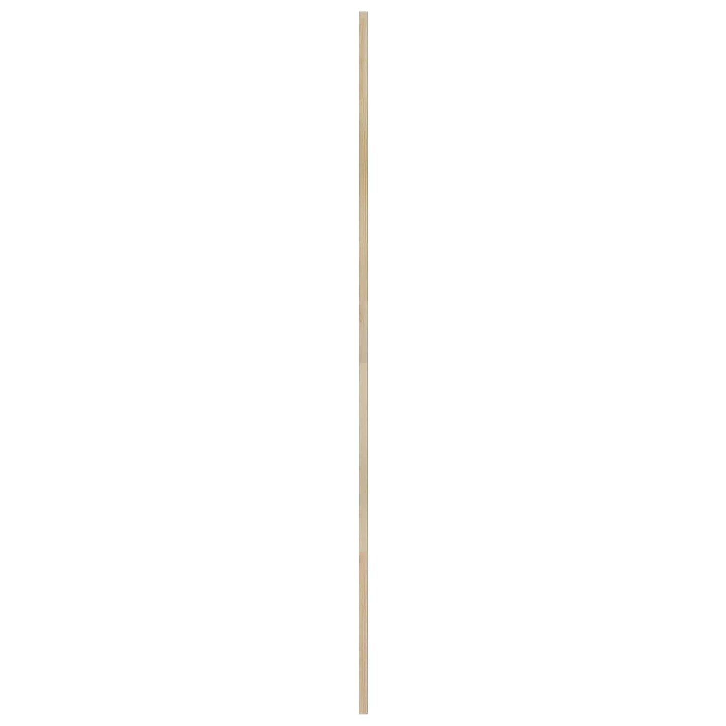 Skabsdør 4 pcs Naturfarvet 170 x 2,1 x 59,5 cm Massiv fyrretræ