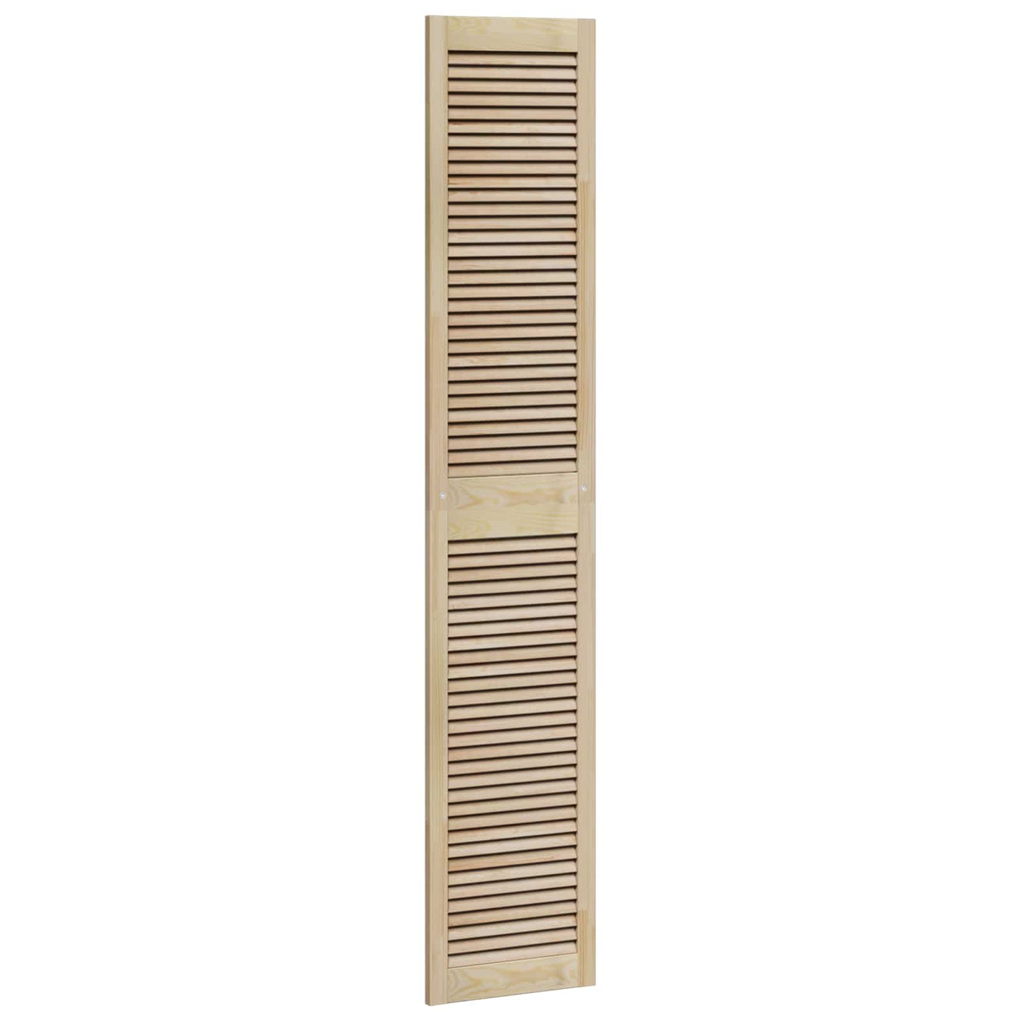 Skabsdør 4 pcs Naturfarvet 201 x 2,1 x 39,5 cm Massiv fyrretræ