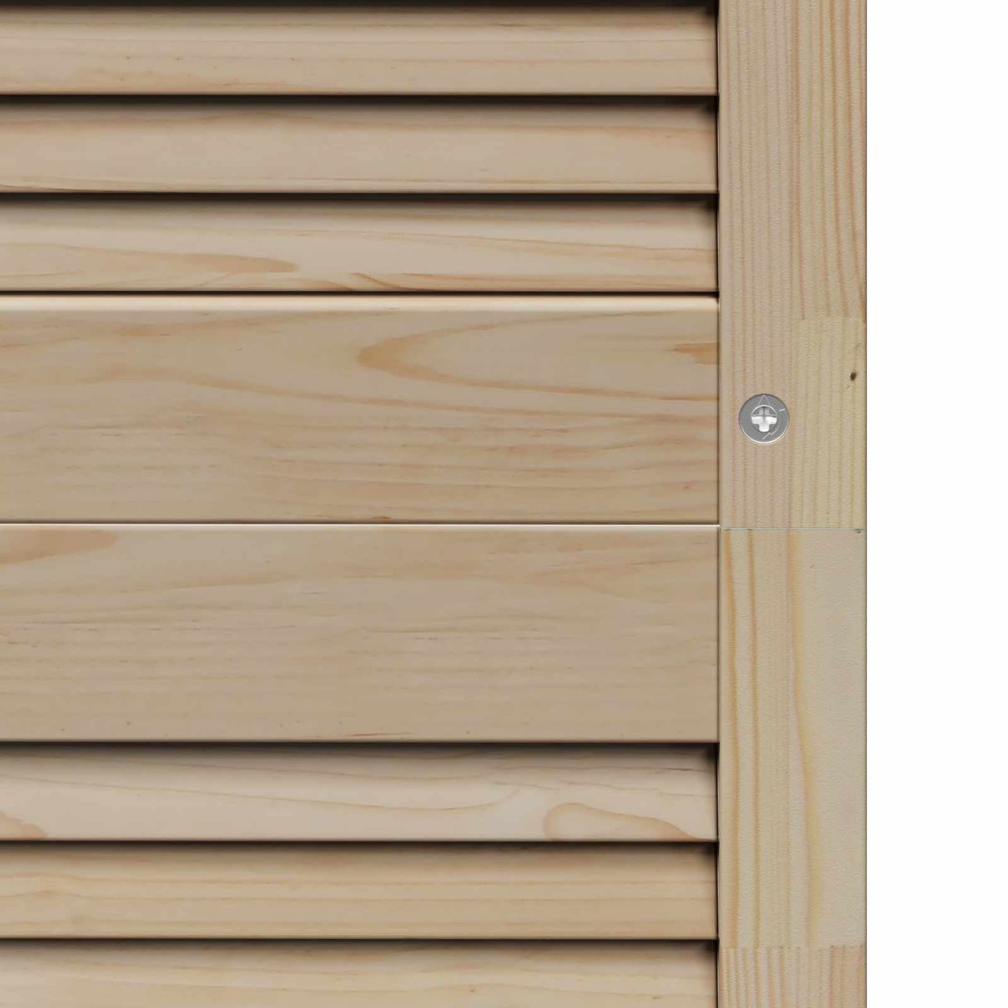 Skabsdør 4 pcs Naturfarvet 201 x 2,1 x 49,5 cm Massiv fyrretræ