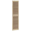 Skabsdør 4 pcs Naturfarvet 201 x 2,1 x 49,5 cm Massiv fyrretræ