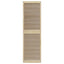 Skabsdør 4 pcs Naturfarvet 201 x 2,1 x 59,5 cm Massiv fyrretræ