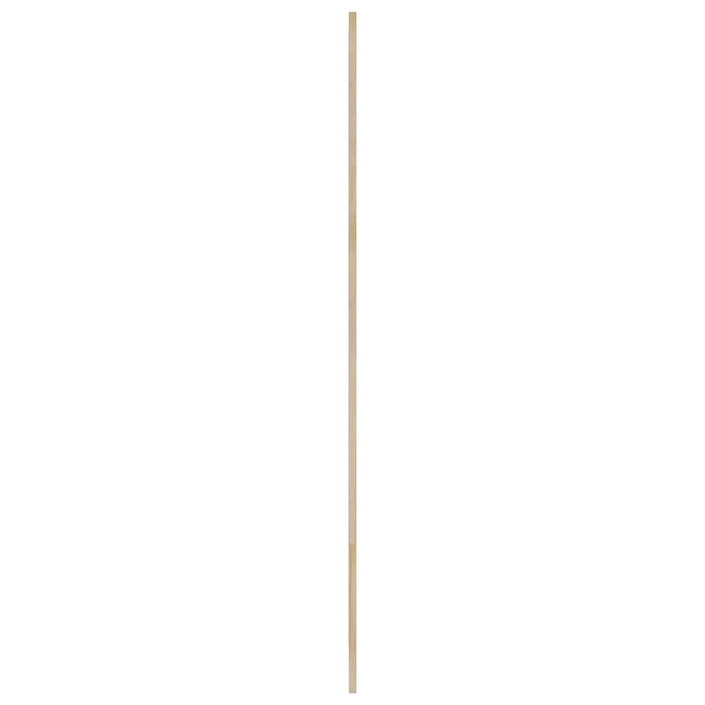 Skabsdør 4 pcs Naturfarvet 201 x 2,1 x 59,5 cm Massiv fyrretræ