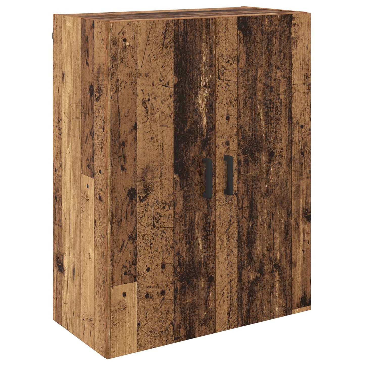 Vægmonteret skab 2 pcs Gammelt træ 69,5 x 34 x 90 cm
