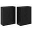 Vægmonteret skab Vægmonteret 2 pcs Sort eg 69,5 x 34 x 90 cm