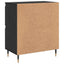 Opbevaringsskab 3 pcs Sort eg 60 x 35 x 70 cm