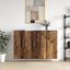 Vægmonteret skab 2 pcs Gammelt træ 69,5 x 34 x 90 cm
