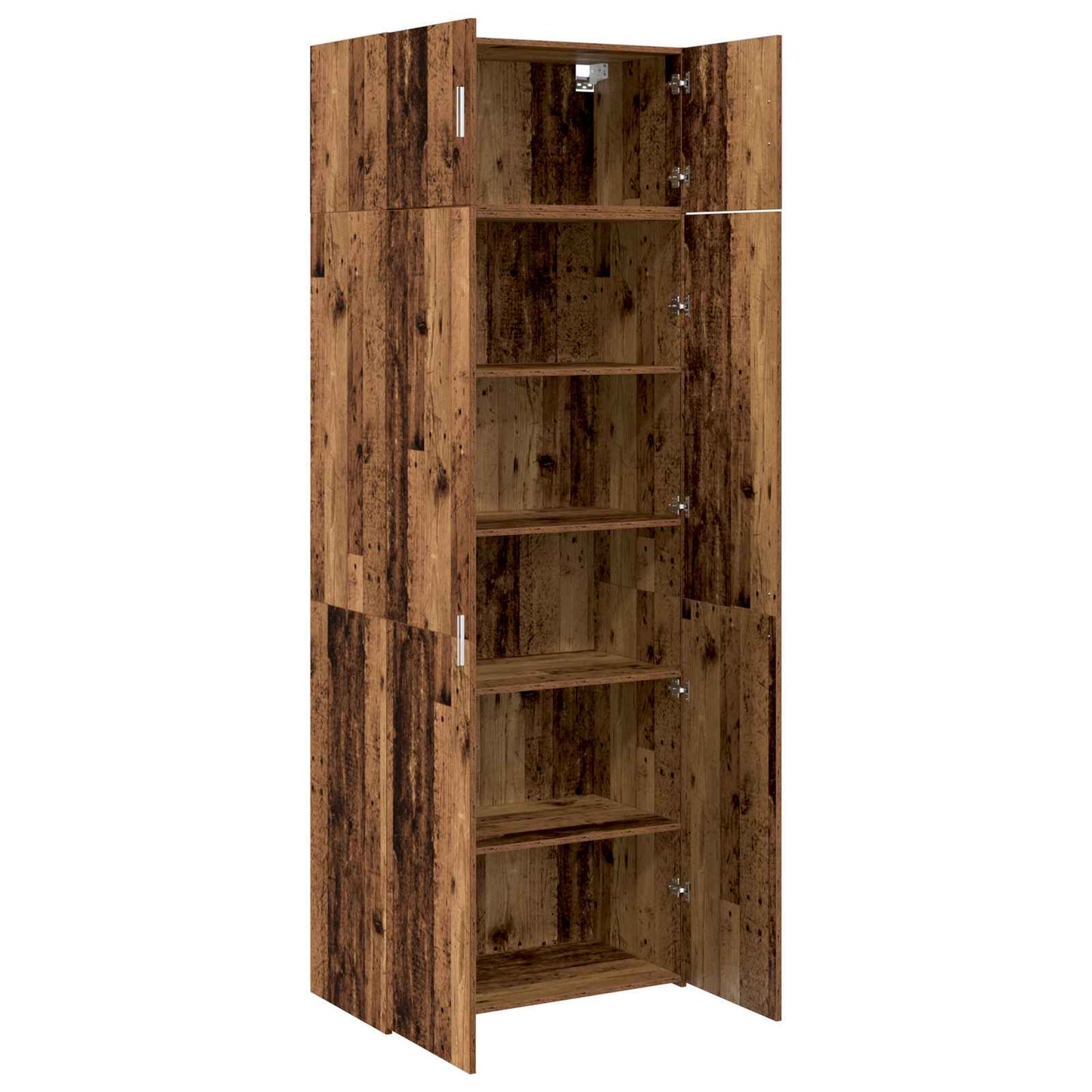 Opbevaringsskab 2 pcs Gammelt træ 80 x 42,5 x 225 cm