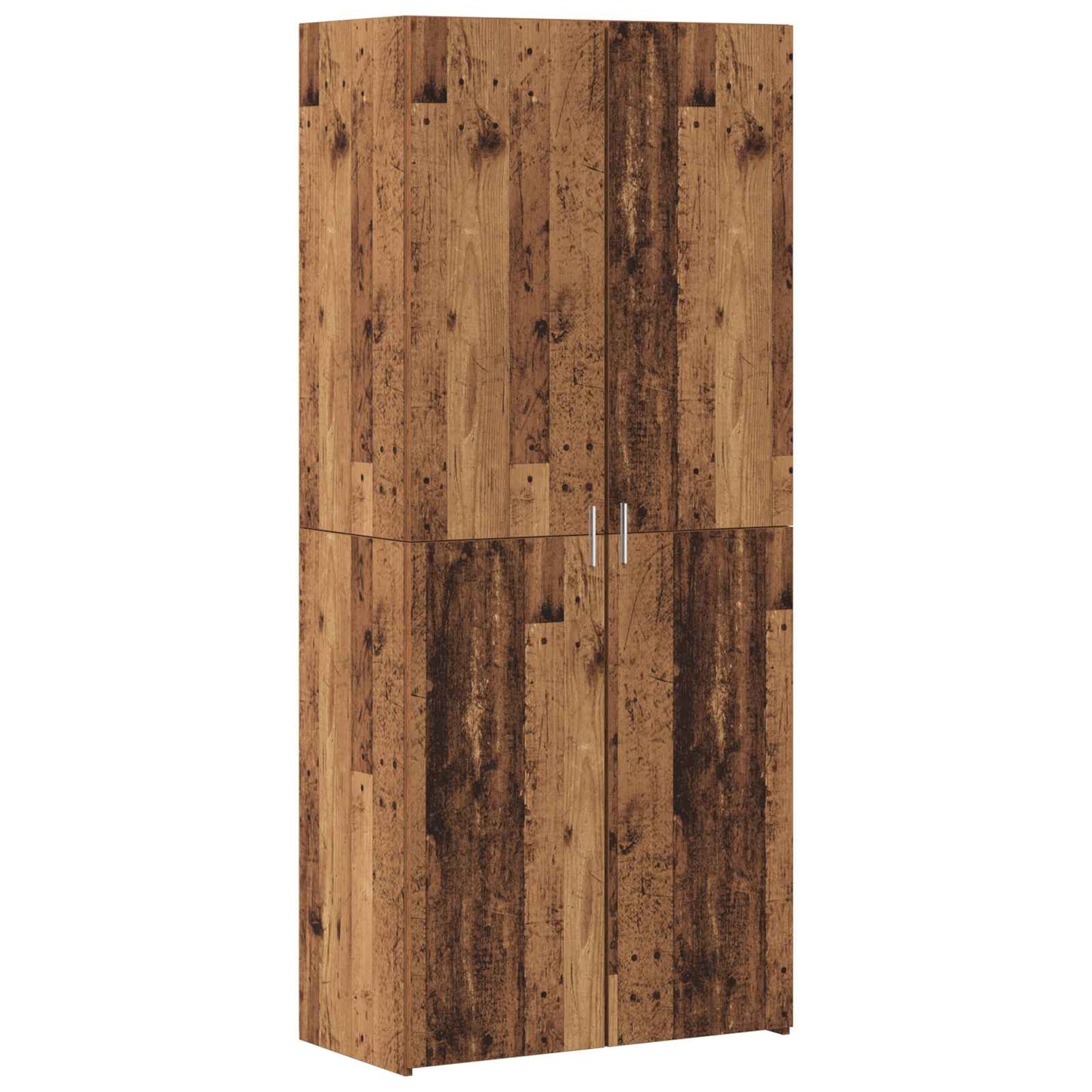 Opbevaringsskab 2 pcs Gammelt træ 80 x 42,5 x 225 cm