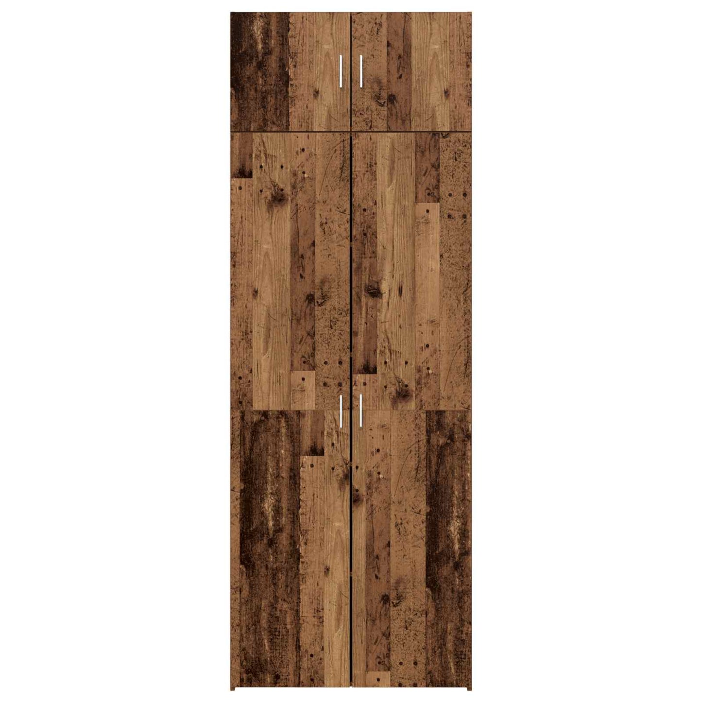 Opbevaringsskab 2 pcs Gammelt træ 80 x 42,5 x 225 cm
