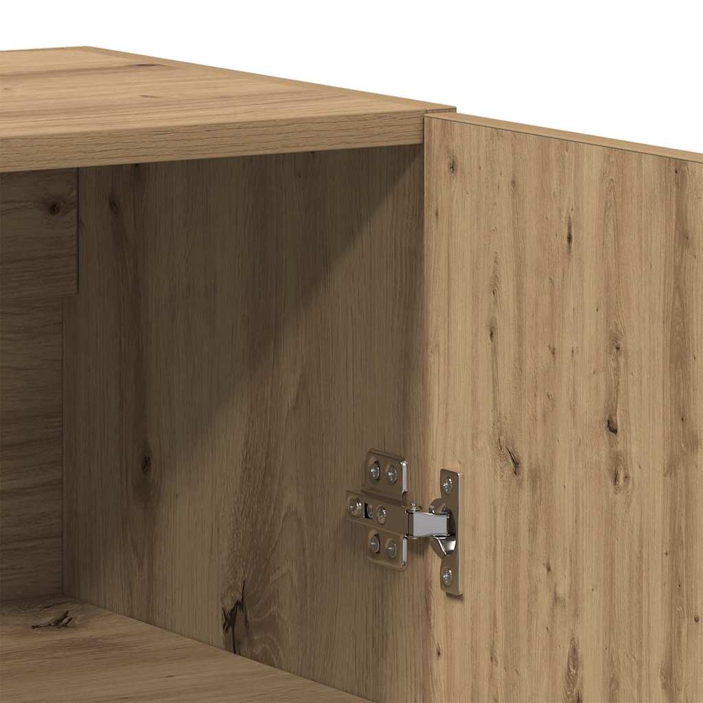 Highboard 2 stk. artisan eg 69,5 x 34 x 180 cm Konstrueret træ