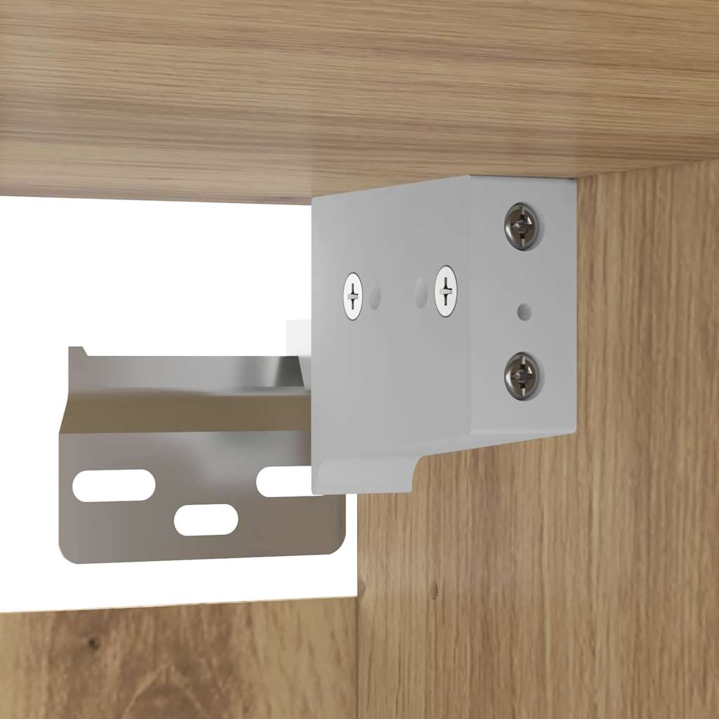 Highboard 2 stk. artisan eg 69,5 x 34 x 180 cm Konstrueret træ