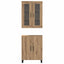 Highboard 2 stk. artisan eg 69,5 x 34 x 180 cm Konstrueret træ