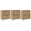 Sideboards 3 pcs Artisan Egetræ