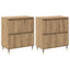 Opbevaringsskab 2 pcs Artisan Egetræ 60 x 35 x 70 cm