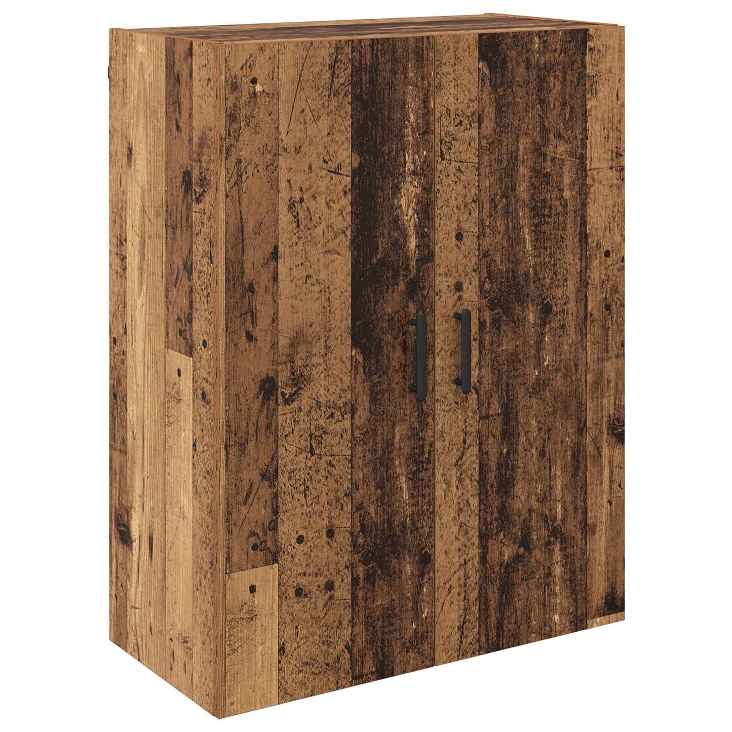 Vægmonteret skab 2 pcs Gammelt træ 69,5 x 34 x 90 cm