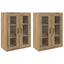 Væghængte skabe 2 pcs artisan eg 69,5 x 34 x 90 cm
