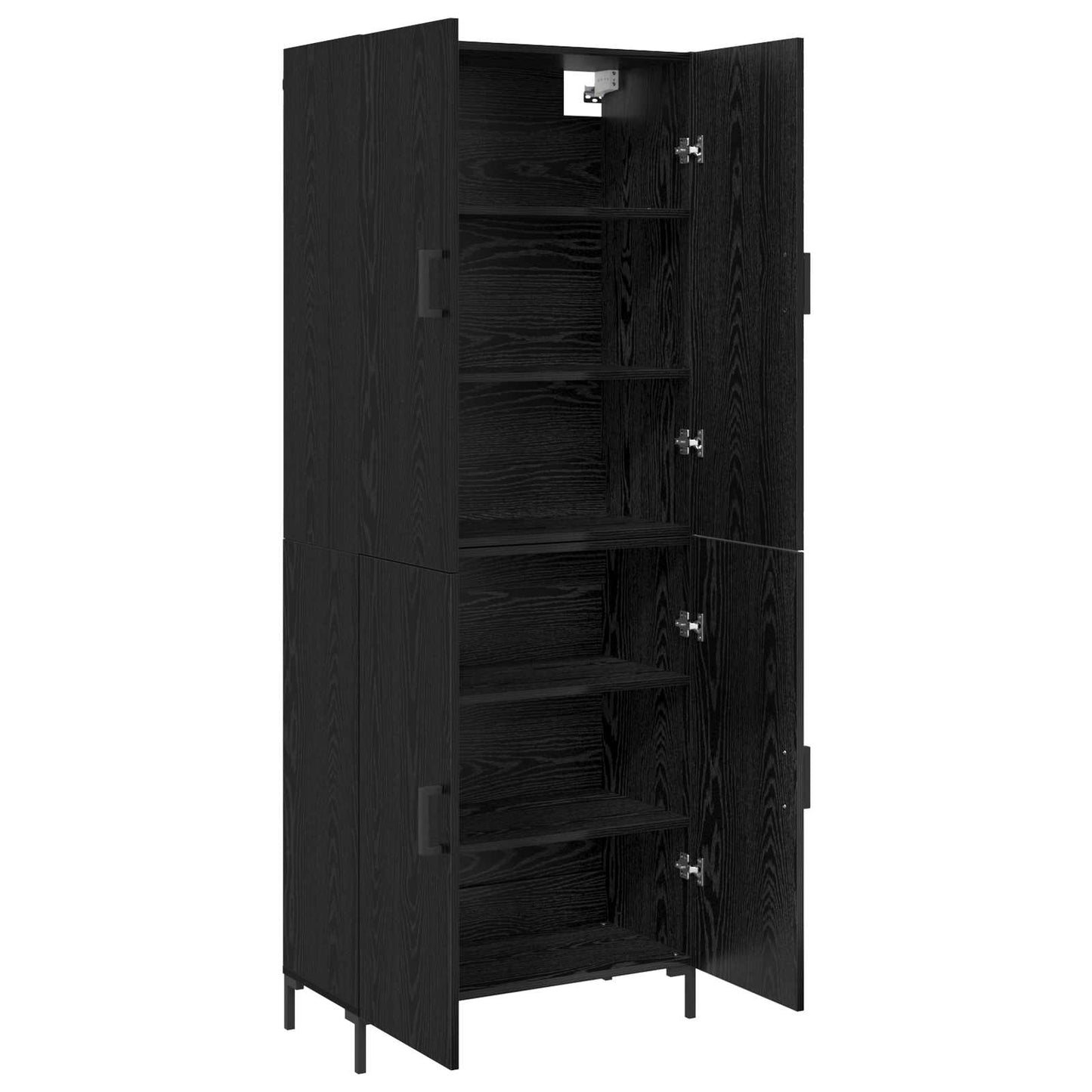 Highboard Sort eg 69,5 x 34 x 180 cm Konstrueret træ