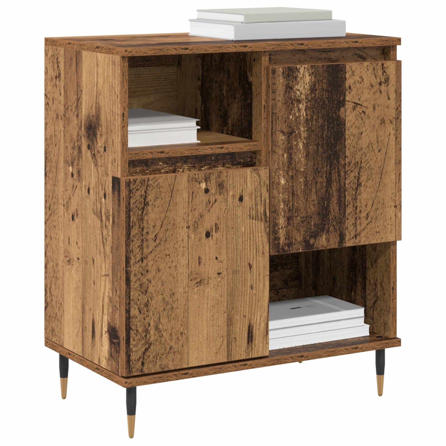 Sideboards 3 pcs Gammelt træ
