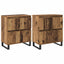 Sideboard 2 pcs Gammelt træ 60 x 35 x 70 cm