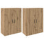Vægmonteret skab 2 pcs Artisan Egetræ 69,5 x 34 x 90 cm