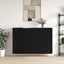 Vægmonteret skab 2 stk. Sort eg 69,5 x 34 x 90 cm
