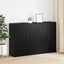 Vægmonteret skab Vægmonteret 2 pcs Sort eg 69,5 x 34 x 90 cm