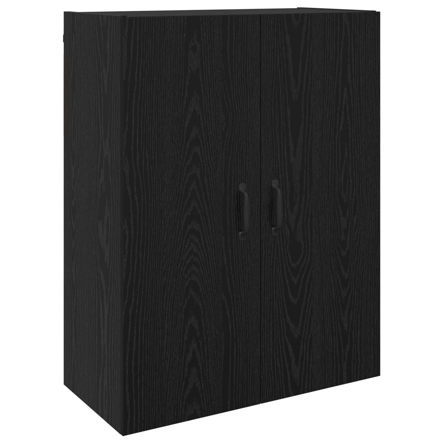 Vægmonteret skab 2 stk. Sort eg 69,5 x 34 x 90 cm