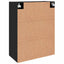 Vægmonteret skab 2 stk. Sort eg 69,5 x 34 x 90 cm