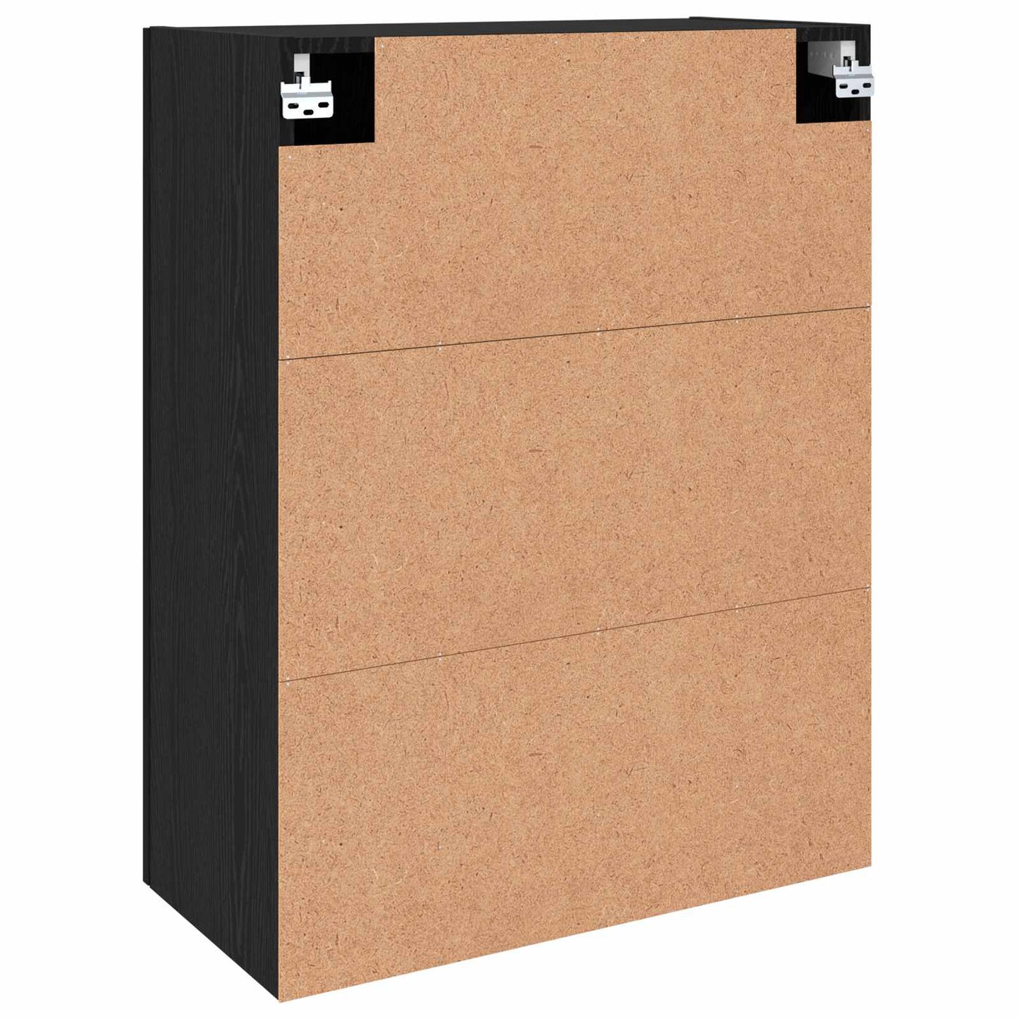 Vægmonteret skab 2 stk. Sort eg 69,5 x 34 x 90 cm
